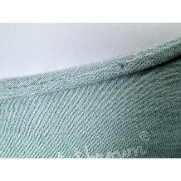 Stewart and Brown T Shirt Womens Medium Green Organic Cotton V Neck Made in USA - Picture 8 of 8